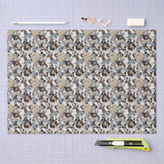 Magnolia Floral Pattern Tissuepapier (Craft)
