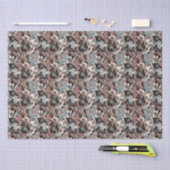 Magnolia Floral Pattern Tissuepapier (Craft)