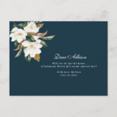 Magnolia floral tu seras ma carte fille de fleurs (Dos)