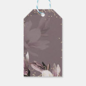 Magnolia Floral Weddenschap Bedankt Cadeaulabel (Achterkant)