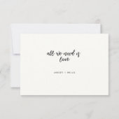Magnolia Floral Wedding carte RSVP (Dos)