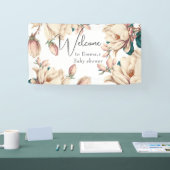 Magnolia flower - bladen spandoek (Beurs)