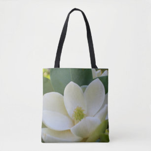 Magnolia Flower Blossom Canvas tas Gift for her