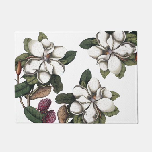  Magnolia Flower Blossom Doormat Deurmat (Voorkant)