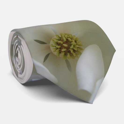 Magnolia Flower Blossom (groot) Stropdas (Opgerold)