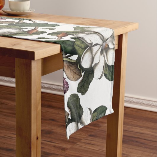  Magnolia Flower Blossom Table Runner Medium Tafelloper (Voorbeeld)