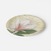 Magnolia Flower Botanisch Papieren Bordje (Gekanteld)