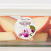 Magnolia Flower Business Labels (Aangebracht)
