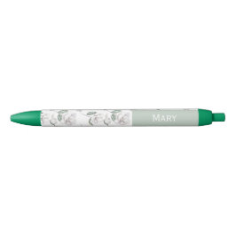 Magnolia Flower Custom Name Blauwe Inkt Pen