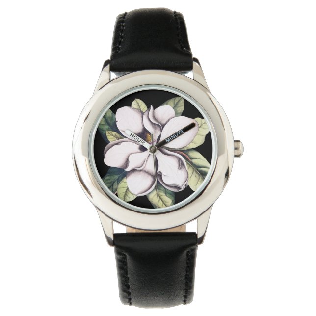 Magnolia Flower Horloge (Voorkant)