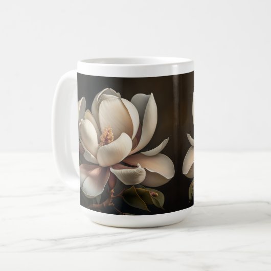 Magnolia Flower Koffiemok (Voorkant links)