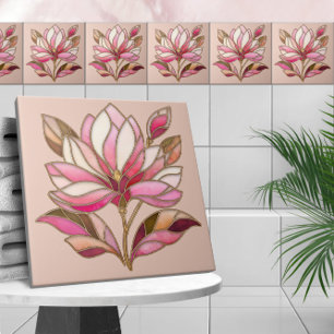 Magnolia Flower Mozaïek Keramische Tegel Tegeltje