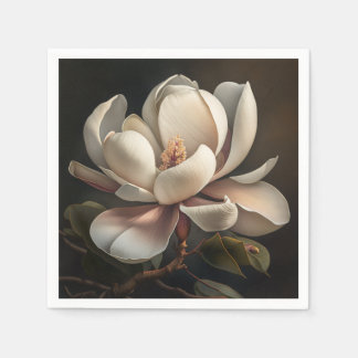 Magnolia Flower Paper Napkin Servet