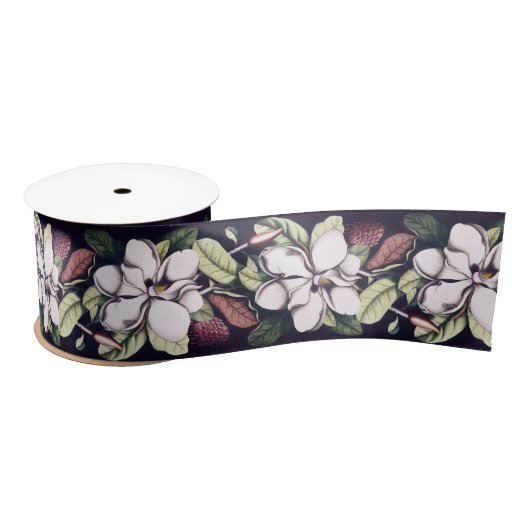 Magnolia Flower Pattern Lint (Spoel)