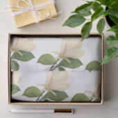 Magnolia Flower Pattern Tissuepapier (Geschenk)