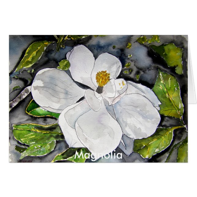 magnolia_flower_peinture, Magnolia (Devant horizontal)