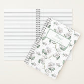 Magnolia Flower Personalized Journal Notebook Notitieboek (Binnen)