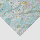 Magnolia Flowers on  verpletterd ontkoppeld Tissuepapier (Detail)