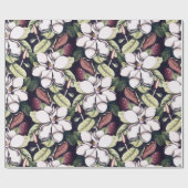 Magnolia Flowers Pattern Cadeaupapier (Vlak)