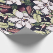 Magnolia Flowers Pattern Cadeaupapier (Hoek)