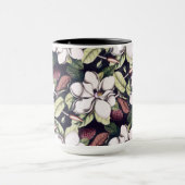 Magnolia Flowers Pattern Mok (Midden)