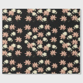 Magnolia Flowers Spring Personalized Cadeaupapier (Vlak)