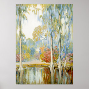 Magnolia Gardens door Alfred Hutty Poster