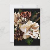 Magnolia Gold et Black Floral RSVP (Dos)