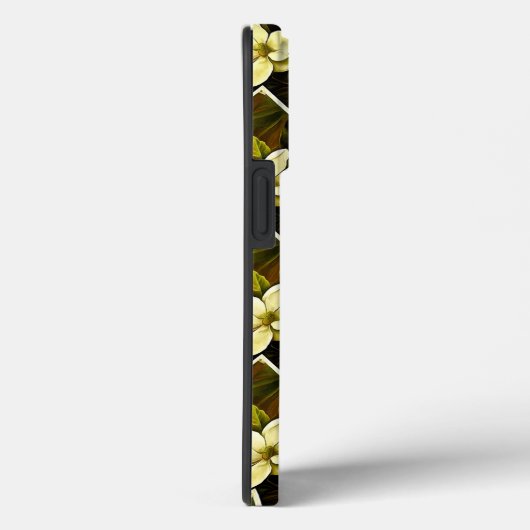 Magnolia Grandiflora Elegant Framed Mashup Case-Mate iPhone Case (Achterkant / Rechts)