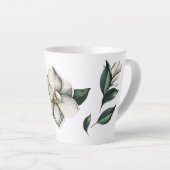 Magnolia Hedendaagse Botanische Latte Mok (Rechterhoek)