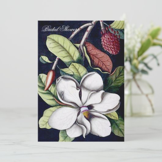 Magnolia - Invitation de douche nuptiale (Debout devant)