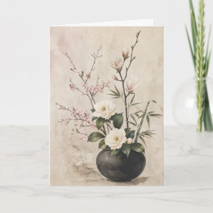 Magnolia japonaise Carte de vœux Fleur de cerisier