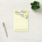 Magnolia Jaune Laisser Votre Message Post-It Notes (Bureau)