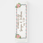 Magnolia Lilies Bouquet Wedding Banner (Verticaal)