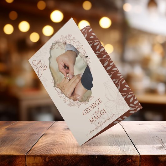 Magnolia Line Art  Kaart