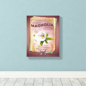 Magnolia Louisiana's State Flower Canvas Afdruk (Insitu (Houten vloer))