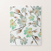 Magnolia Motif Jigsaw Puzzle (Vertical)