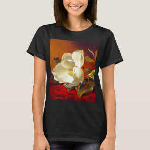Magnolia op rode fluwelen Martin Johnson Heade T-shirt
