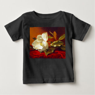 Magnolia op rood fluweel Martin Johnson hoofd