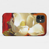 Magnolia op rood fluweel Martin Johnson hoofd Case-Mate iPhone Case (Achterkant (horizontaal))