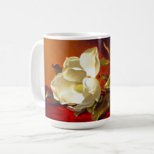Magnolia op rood fluweel Martin Johnson hoofd Koffiemok