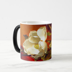 Magnolia op rood fluweel Martin Johnson hoofd Magische Mok