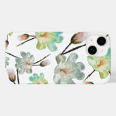 Magnolia Pattern iPhone Case (Achterkant (horizontaal))