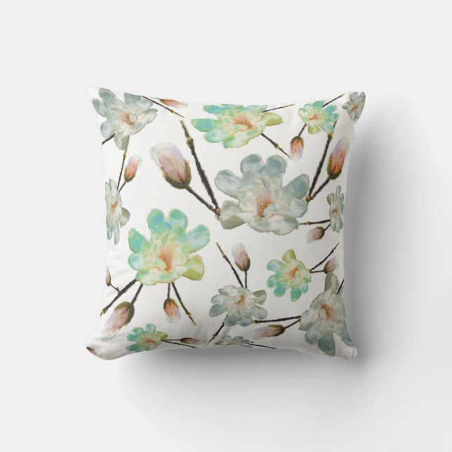 Magnolia Pattern Pillow Kussen (Voorkant)