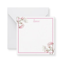 Magnolia Personalized Note Card