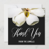 Magnolia Petals Gedrukte Sympathie Dank u Nota Bedankkaart (Voorkant)