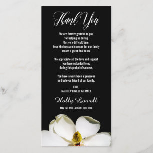 Magnolia Petals   Sympathie Hartelijk dank Bedankkaart