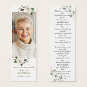 Magnolia Photo Memorial Signet de poèmes funéraire (Devant & derrière)