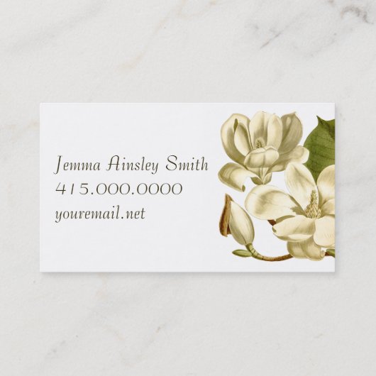 Magnolia-profielkaart Visitekaartje (Achterkant)
