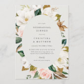 Magnolia repetitie diner uitnodigen menu (Voorkant)